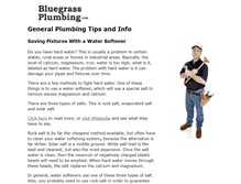 Tablet Screenshot of bluegrassplumbing.com